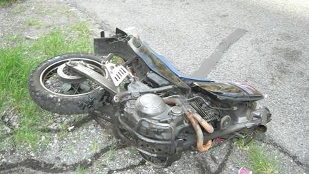 Moto accidentada