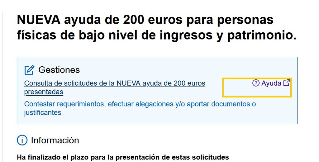 Últimos días para recibir la ayuda de 200 euros del Gobierno: cómo ...