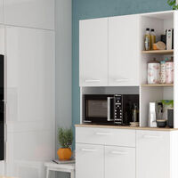 Con este mueble auxiliar de Amazon, podrás acabar con los problemas de almacenamiento en la cocina