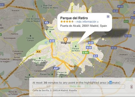 Mapnificent: cuán lejos puedes llegar en cierto tiempo utilizando el transporte público