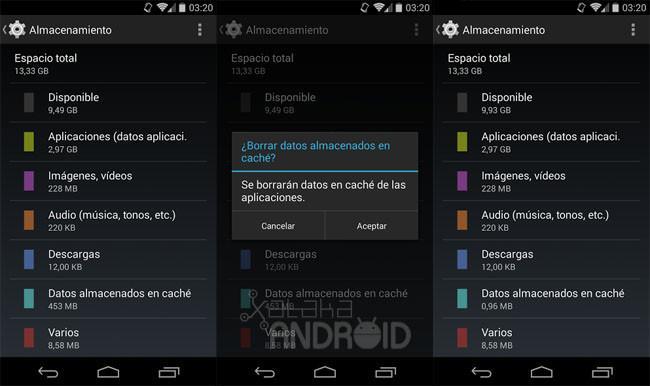 Cómo borrar los datos de la caché en Android para liberar espacio