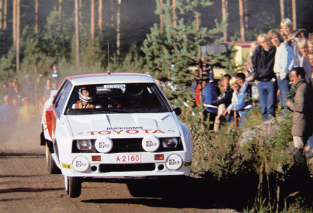 Toyota Celica TwinCan Turbo que participo en el Mundial de Rallies de 1983