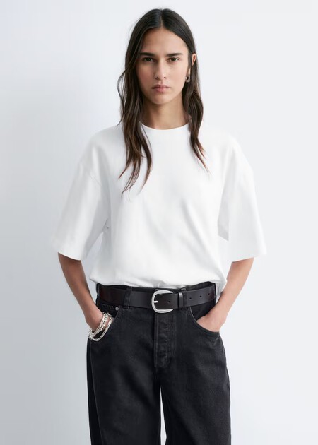 Mejor Camiseta Blanca Calidad Tejido Bonita Textura Suave Algodon