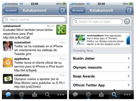 Twitter para iPhone, llega la aplicación oficial al terminal de Apple