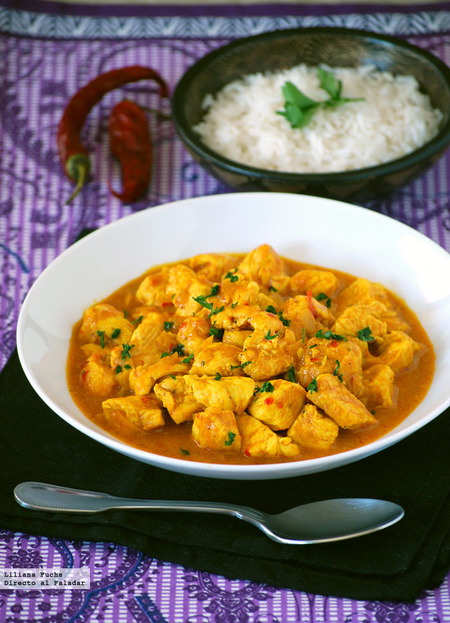 Receta de pollo al curry en 10 minutos