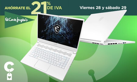 MSI Stealth 15M A11UEK-025ES: este portátil gaming es más raro que un mirlo blanco y lleva más de 300 euros de descuento en los Días sin IVA del Corte Inglés