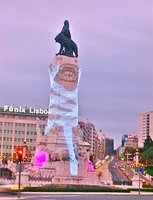 Lisboa iluminada de Navidad