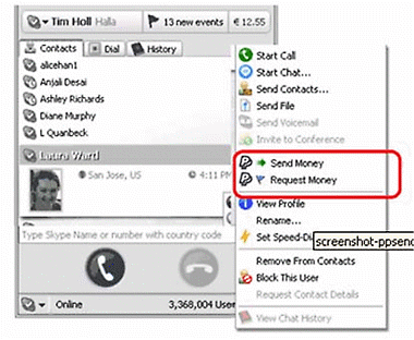 Paga con Paypal a través de Skype