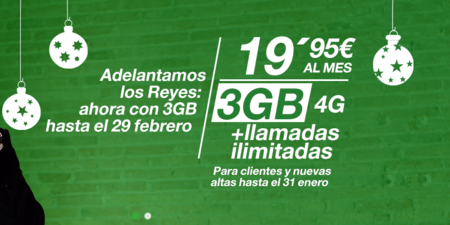 Amena aumenta a 3 y 10 GB sus ilimitadas como promoción de navidad