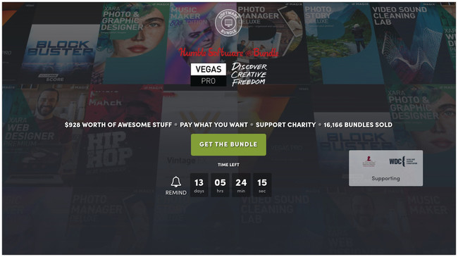 Humble Software Bundle para creativos, para lo que quieras por diferentes programas de edición de audio, imagen y vídeo