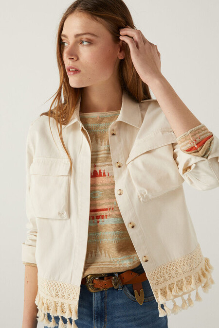 Chaqueta Crochet Springfield Chaqueta Crochet Springfield