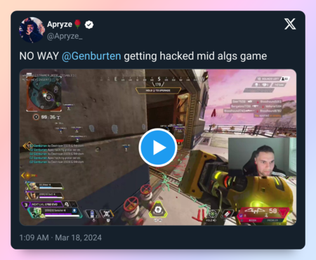 Imagen del tuit de Apryze_