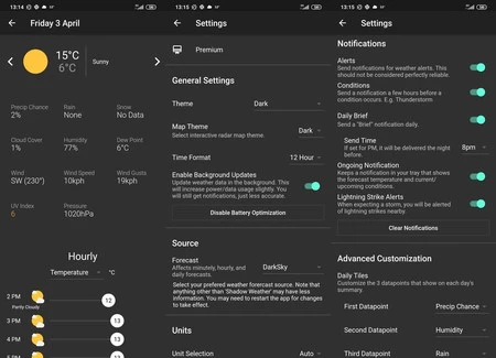 シャドウ天気アプリ