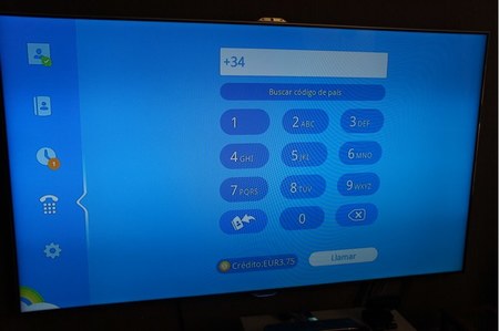 Aspecto del teclado numérico en la aplicación