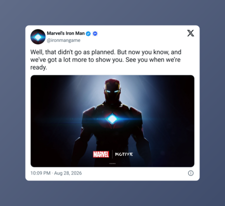 EA llevaba casi cuatro años sin enseñar su juego de Iron Man, pero una filtración ha tranquilizado a los jugadores