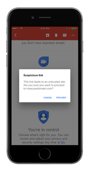 Gmail para iOS ya cuenta con protección anti-phishing