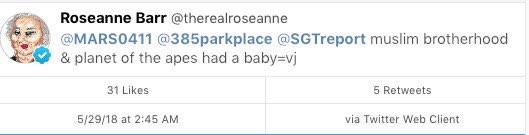 Tweet Roseanne