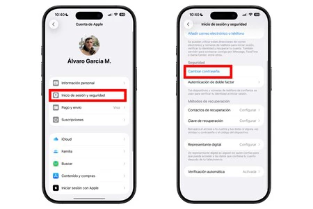 Contrasena Iphone