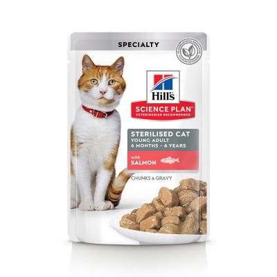Hill's Feline Young Adult Sterilised Cat comida húmeda para gatos