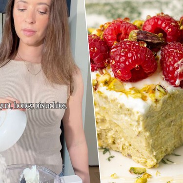 Receta de tarta de queso y pistachos alta en proteínas: el postre saludable perfecto