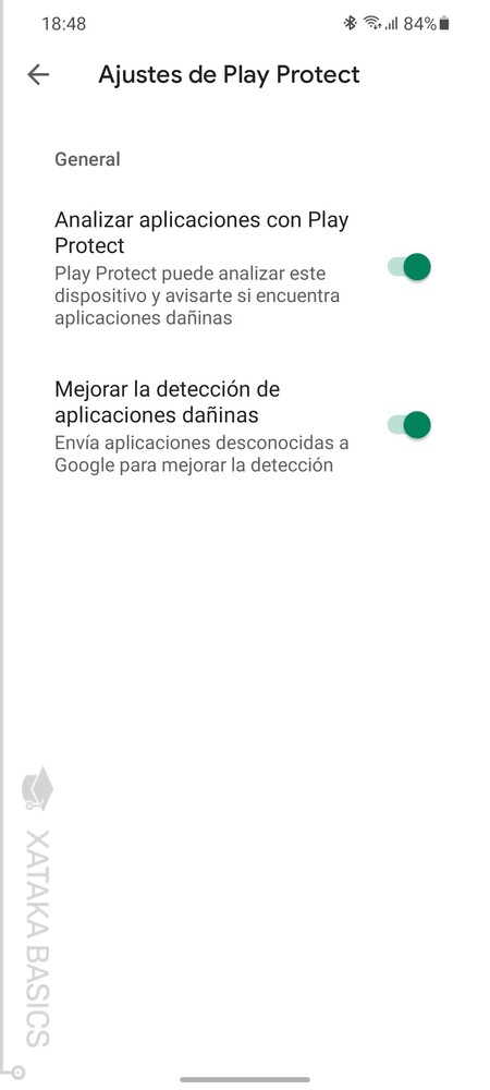 Opciones Google Play