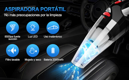 Aspiradora Rinkin para coche sin cables