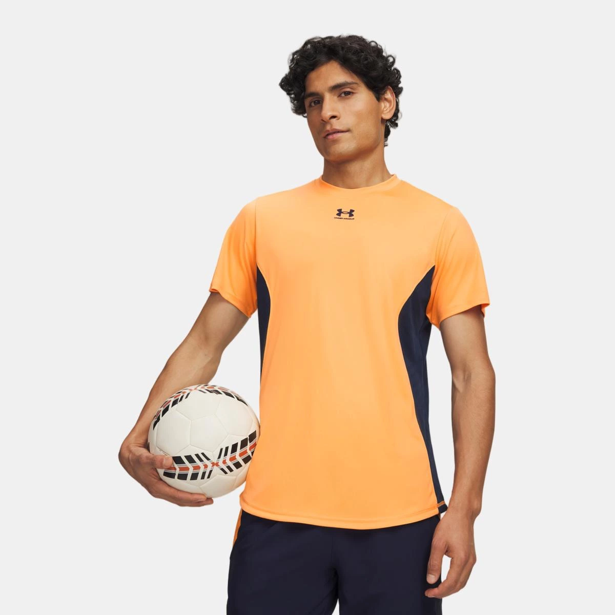 Camisetas de hombre de Fútbol UA M Challenger Pro PRNT SS Under Armour - Naranja