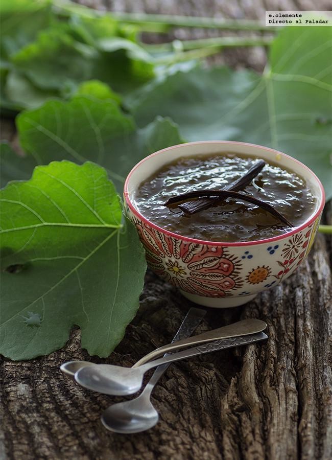 mermelada de higos con jengibre y vainilla