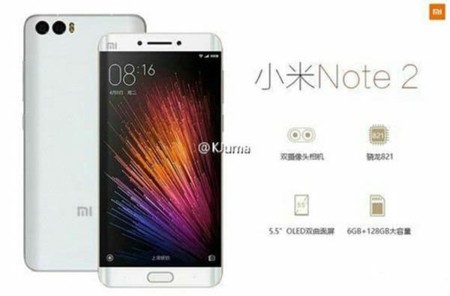 Se esperan dos versiones del Xiaomi Mi Note 2, todas ellas por menos de 400€