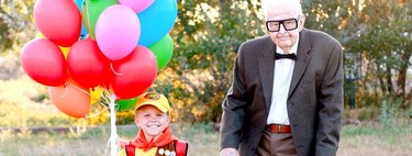La tierna sesión de fotos de un niño y su bisabuelo inspirada en la película 'Up'