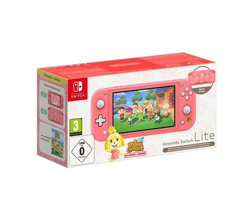 Nintendo Switch Lite Coral ed. Animal Crossing + Animal Crossing New Horizons