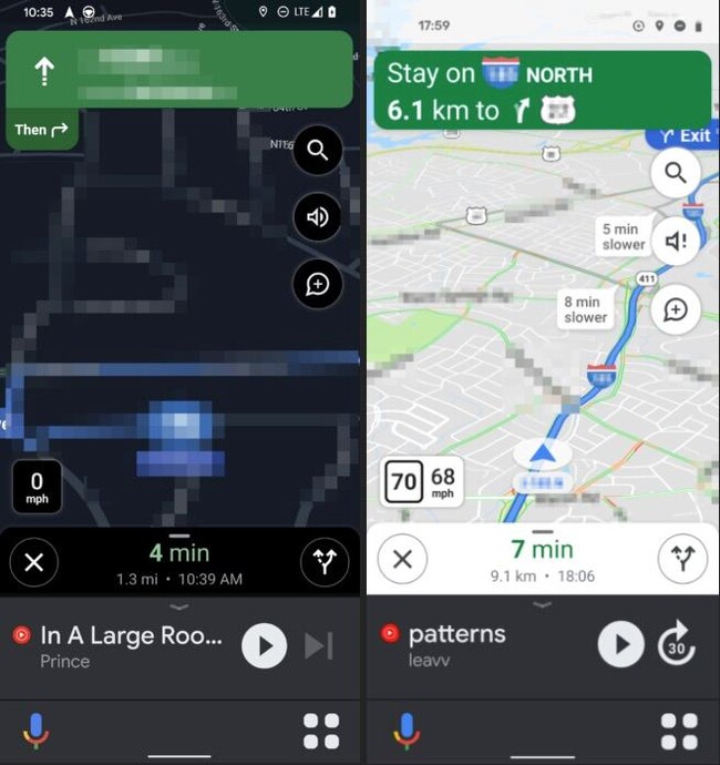 Google Maps comienza a actualizarse con un nuevo diseño para el modo coche