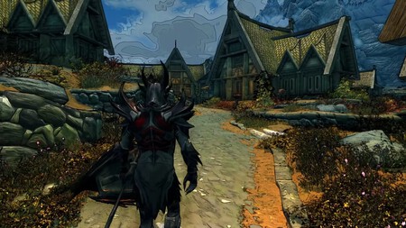 No es Tiny Tina's Wonderlands, es un mod que le otorga la estética de Borderlands a los reinos de Skyrim