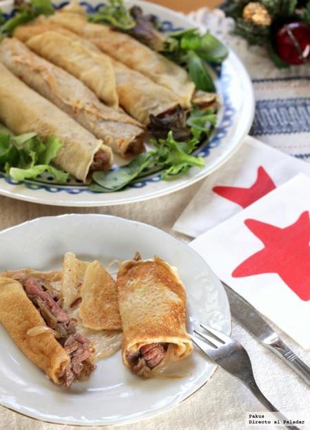 650 1000 Crêpes De Solomillo Y Cebolla Caramelizada