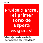 Vodafone permitirá el envío de SMS gratuitos acompañados de publicidad