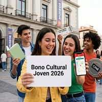 Vuelve el Bono Cultural Joven 2026: ya puedes pedir 400 euros para Movistar Plus, conciertos, libros y más