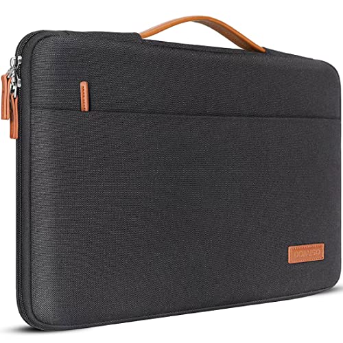 DOMISO 17.3 Pulgada Funda Ordenador Portátil Impermeable Protectora Bolsa con asa Portátil para 17.3" Dell Inspiron/MSI/Lenovo IdeaPad 300 320 321/HP ENVY 17/LG Gram 17"/ASUS ROG STRIX GL702VS,Negro