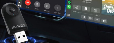 Adiós a usar el móvil con cables en el coche: este adaptador inalámbrico para Android Auto o CarPlay está rebajado 