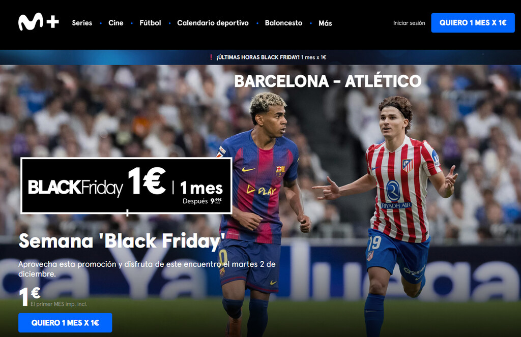 Últimas horas para conseguir un mes de Movistar Plus+ por sólo un euro