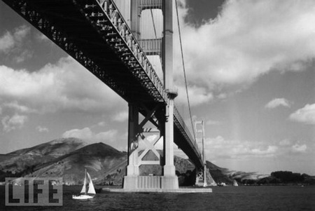 Fotografías de la construcción del Golden Gate