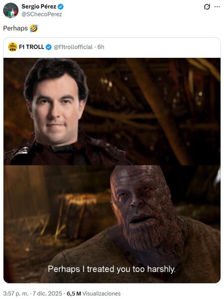 Sergio Perez Abu Dabi F1 2025