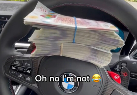 El BMW M4 de Luke Desmaris y fajos de billetes de libras esterlinas