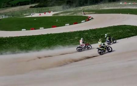 Valentino Rossi y Marc Márquez en el MotorRanch de Tavullia