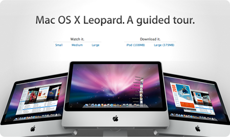Tour guiado por Mac OS X Leopard