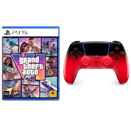 Bundle GTA VI PlayStation 5 + Controle sem fio PlayStation DualSense™ Techno Red
