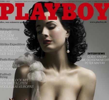 Dita von Teese, en el Playboy alemán
