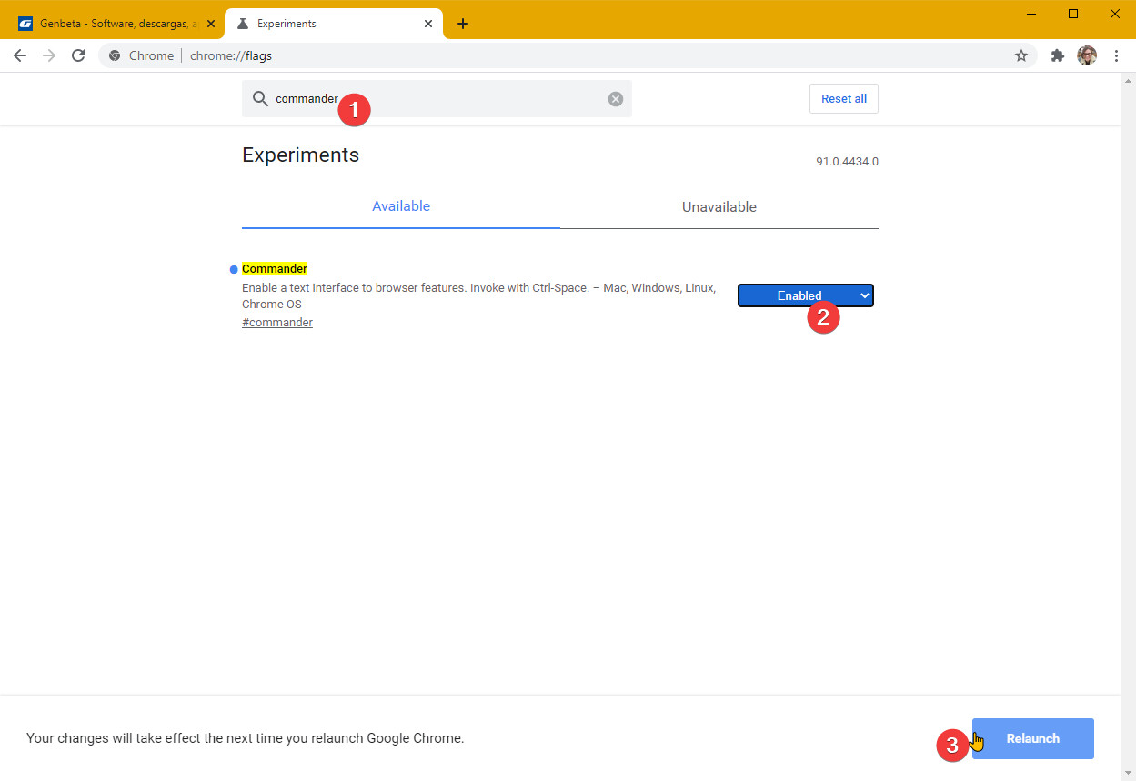 Commander: la nueva función de Google Chrome para mostrar y ejecutar ...