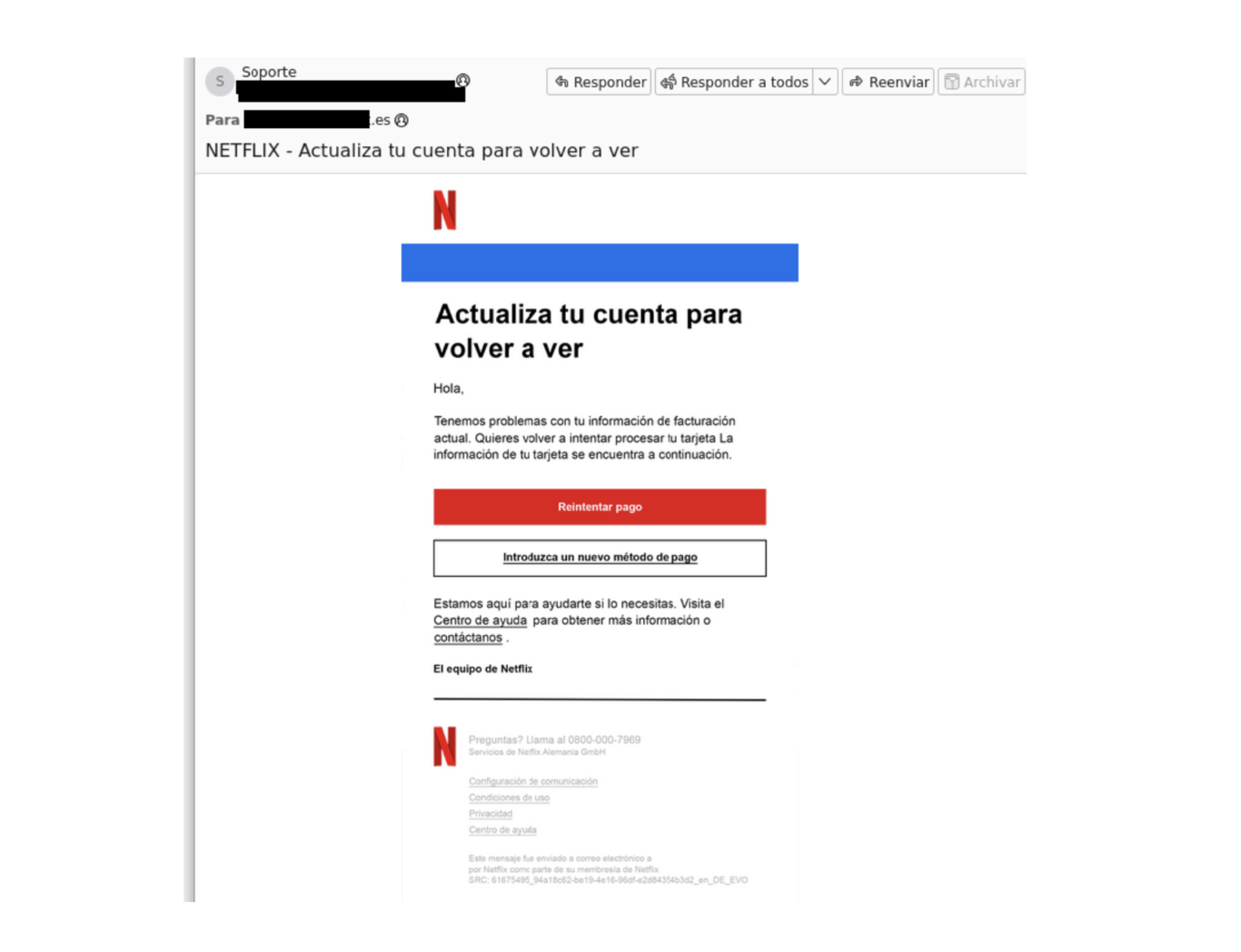 El INCIBE alerta de una estafa con Netflix que te puede vaciar la ...