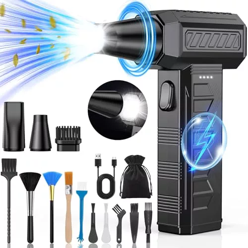 BKXCHA Soplador de Aire Potente con luz LED