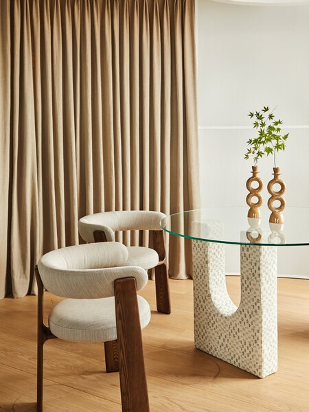 A Scene Framed By Elegance This Composition Brings Together Three Fabrics From The Cinema Collec